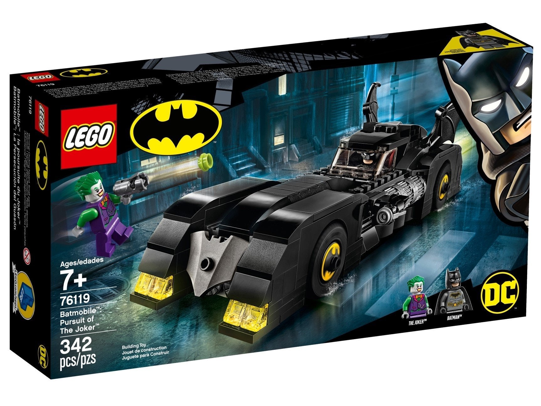 LEGO Batmobile Verfolgungsjagd mit dem Joker (76119)