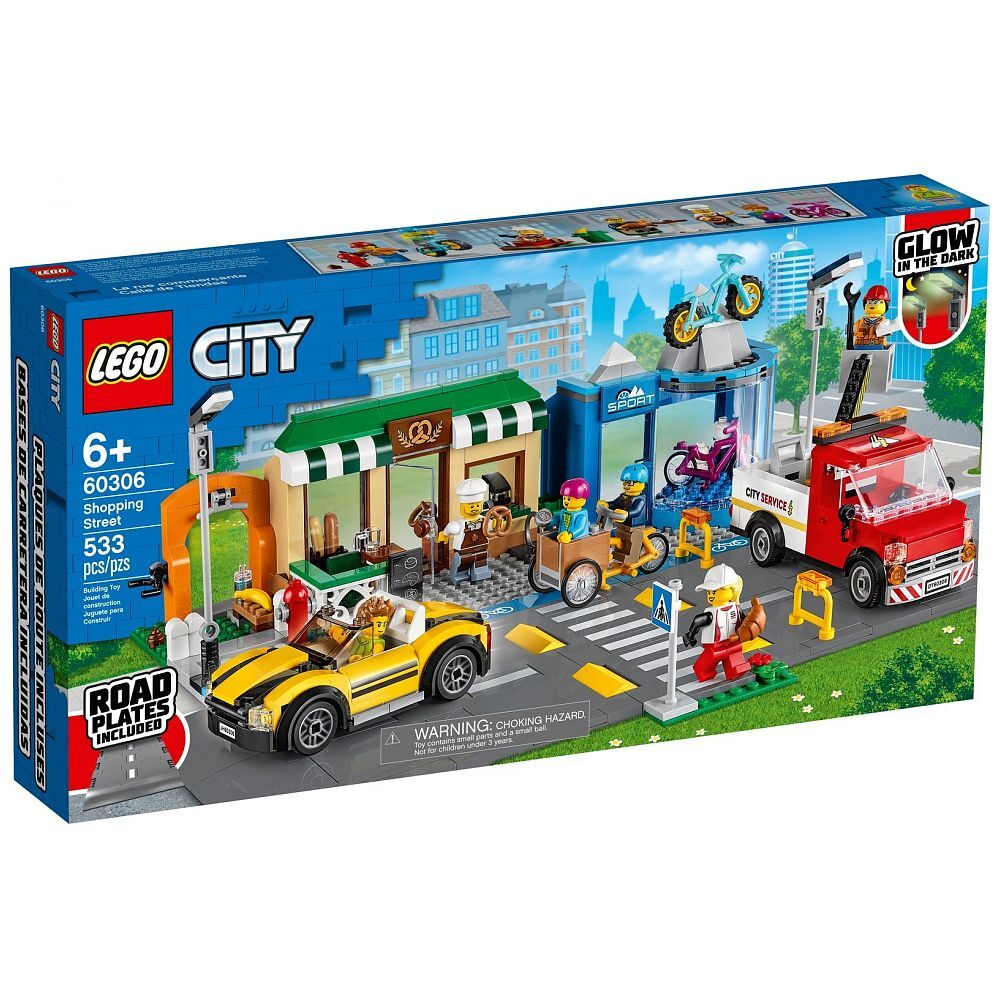 LEGO City Einkaufsstrasse mit Geschäften (60306) - im GOLDSTIEN.SHOP verfügbar mit Gratisversand ab Schweizer Lager! (5702016980530)