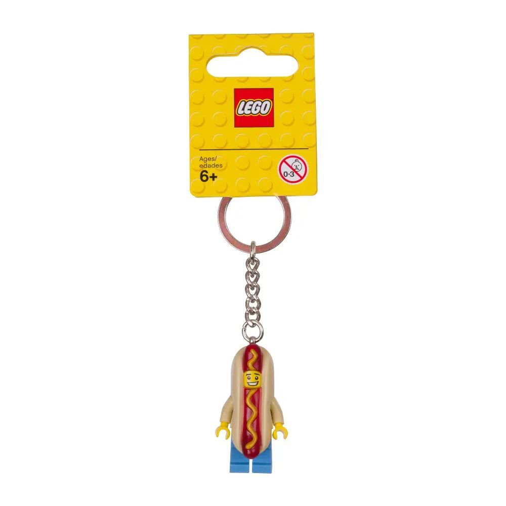 LEGO City Mann im Hot-Dog-Kostüm Schlüsselanhänger (853571) - im GOLDSTIEN.SHOP verfügbar mit Gratisversand ab Schweizer Lager! (673419252379)