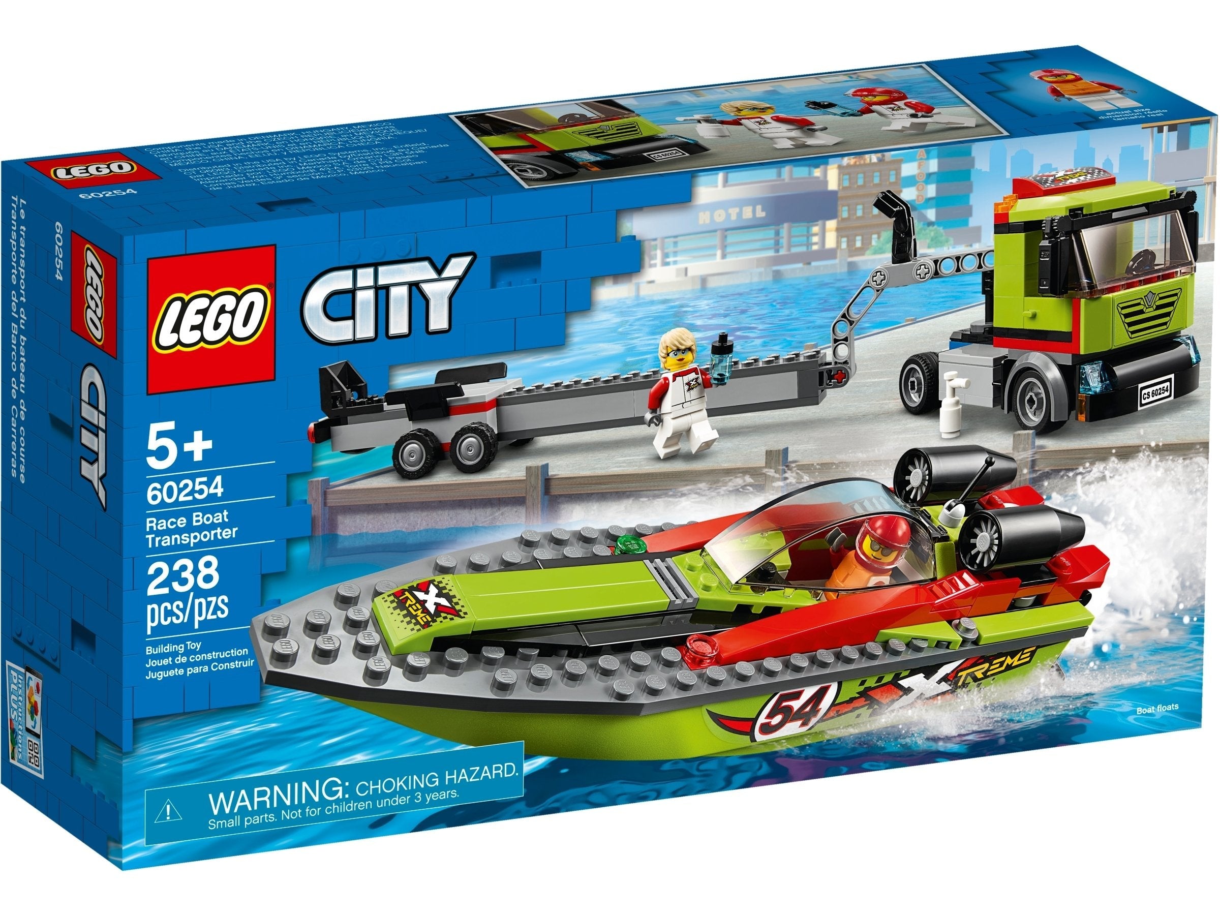 LEGO City Rennboot-Transporter (60254) - im GOLDSTIEN.SHOP verfügbar mit Gratisversand ab Schweizer Lager! (5702016617887)