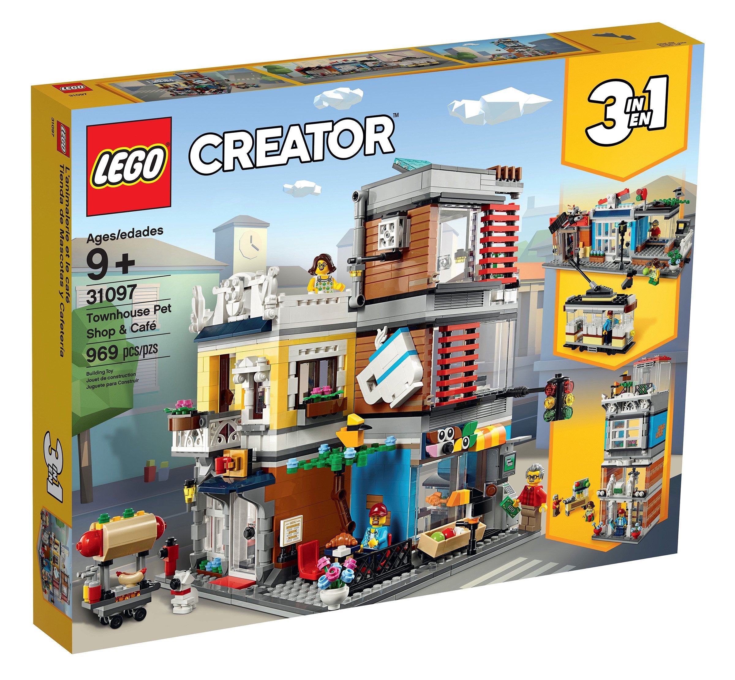 LEGO Creator 3-in-1 Stadthaus mit Zoohandlung & Café (31097) - im GOLDSTIEN.SHOP verfügbar mit Gratisversand ab Schweizer Lager! (5702016367911)