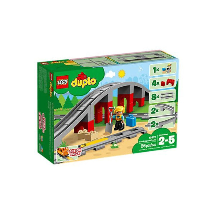 LEGO Duplo Eisenbahnbrücke und Schienen (10872) - im GOLDSTIEN.SHOP verfügbar mit Gratisversand ab Schweizer Lager! (5702016117240)