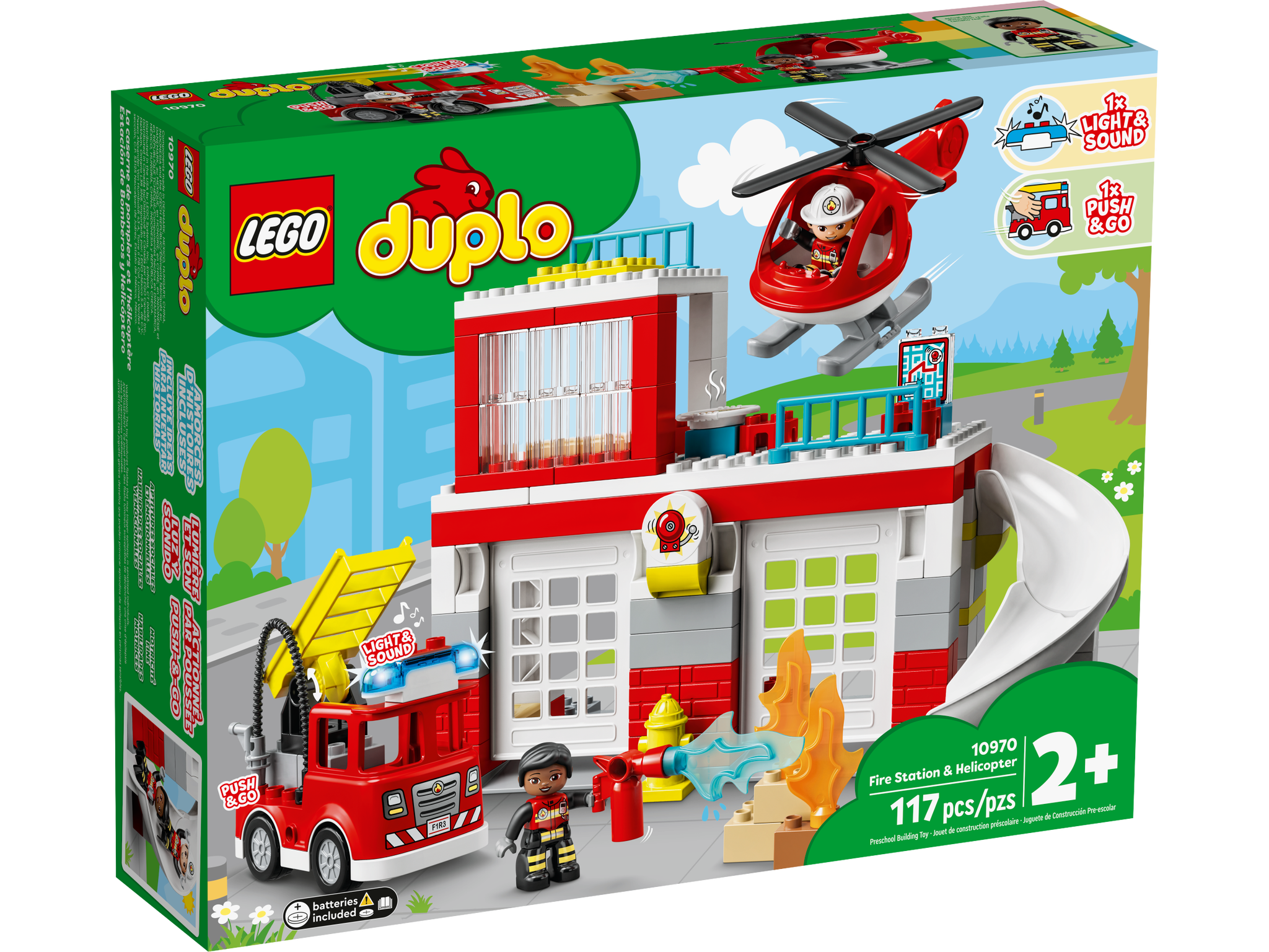 LEGO Duplo Feuerwehrwache mit Hubschrauber (10970) - im GOLDSTIEN.SHOP verfügbar mit Gratisversand ab Schweizer Lager! (5702017153681)