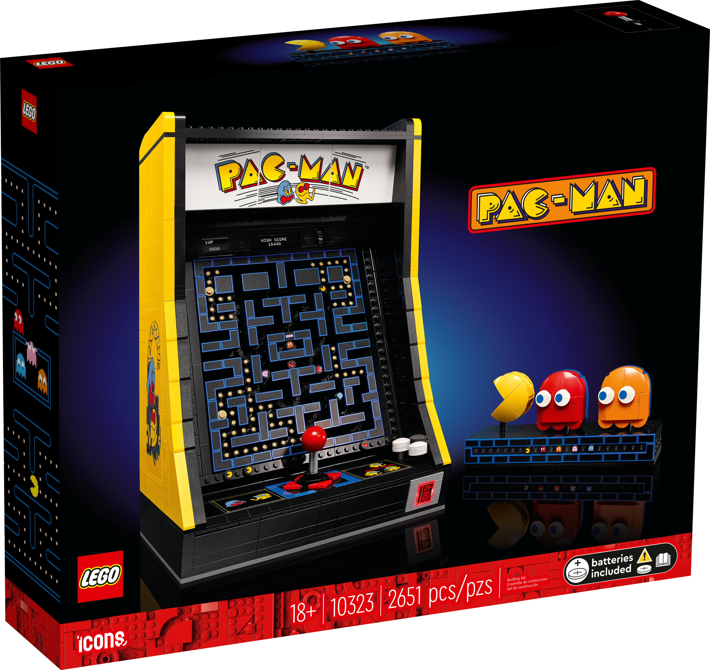 LEGO Icons PAC-MAN Spielautomat (10323) - im GOLDSTIEN.SHOP verfügbar mit Gratisversand ab Schweizer Lager! (5702017416946)