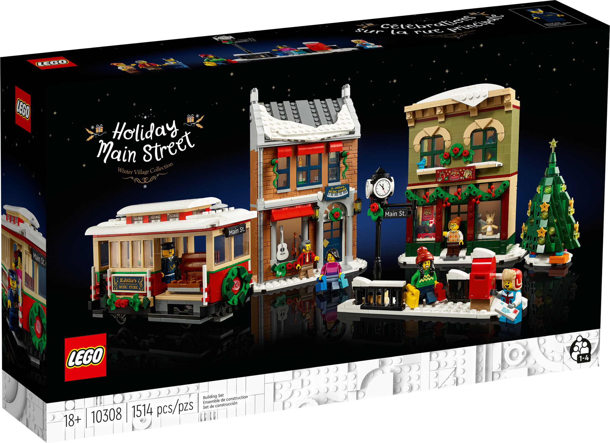 LEGO Icons Weihnachtlich geschmückte Hauptstrasse (10308) - im GOLDSTIEN.SHOP verfügbar mit Gratisversand ab Schweizer Lager! (5702017153285)