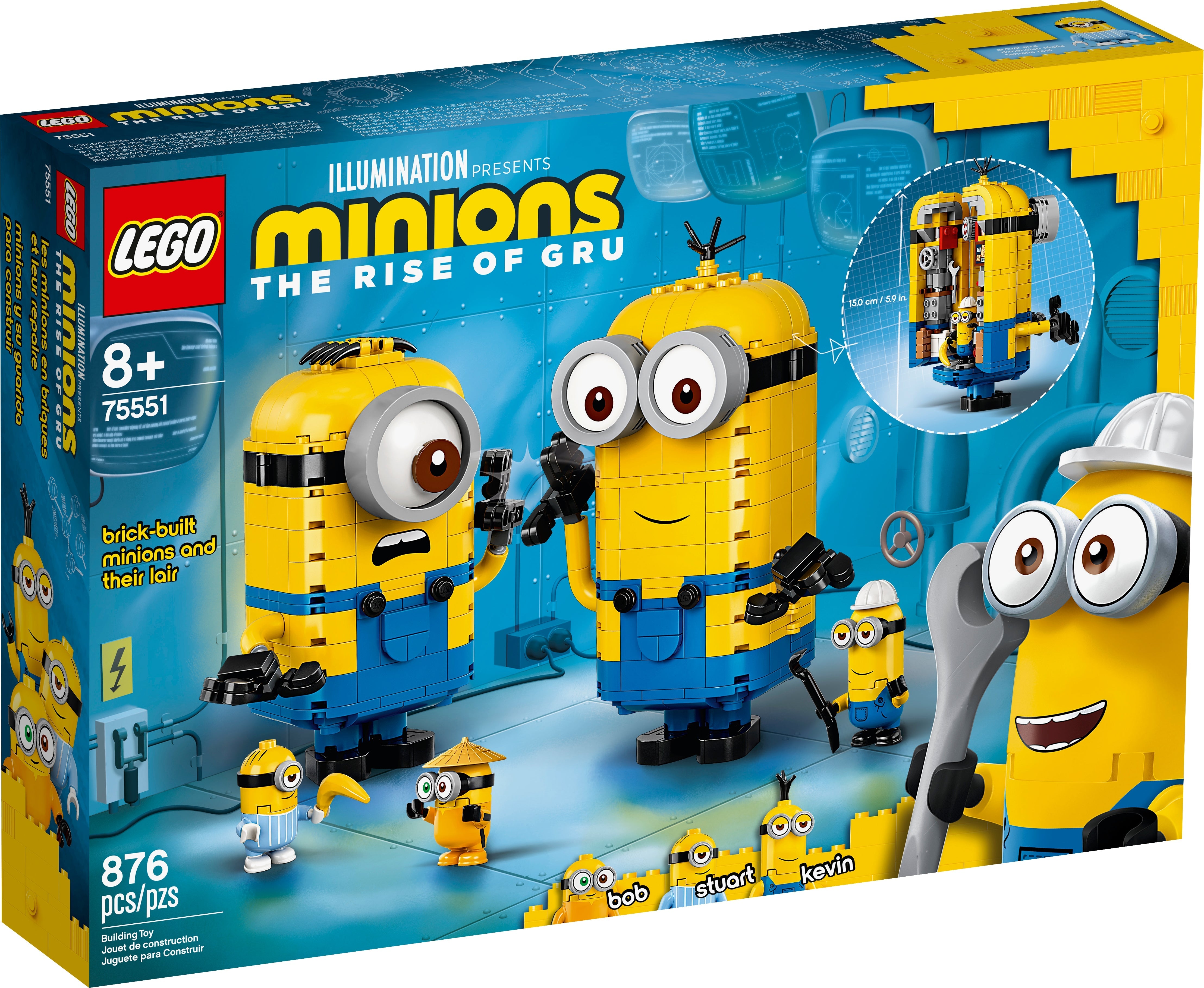 LEGO Minions Minions-Figuren Bauset mit Versteck (75551) - im GOLDSTIEN.SHOP verfügbar mit Gratisversand ab Schweizer Lager! (5702016619218)