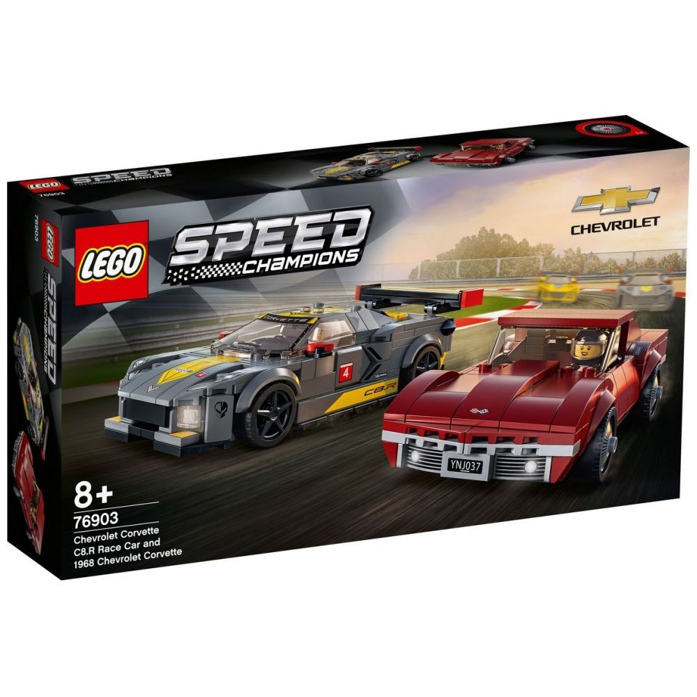 LEGO Speed Champions Chevrolet Corvette C8-R & 1968 Chevrolet Corvette (76903) - im GOLDSTIEN.SHOP verfügbar mit Gratisversand ab Schweizer Lager! (5702016912494)