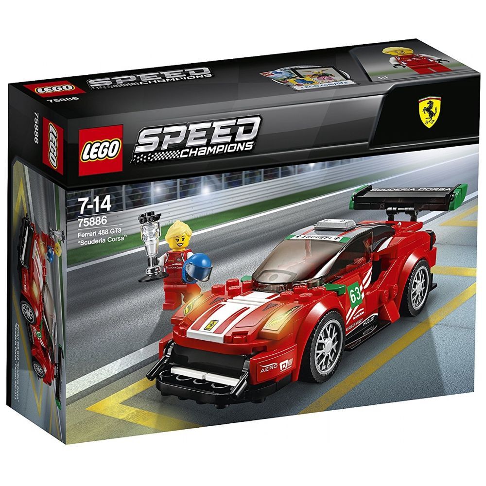 LEGO Speed Champions Ferrari 488 GT3 "Scuderia Corsa" (75886) - im GOLDSTIEN.SHOP verfügbar mit Gratisversand ab Schweizer Lager! (5702016110227)