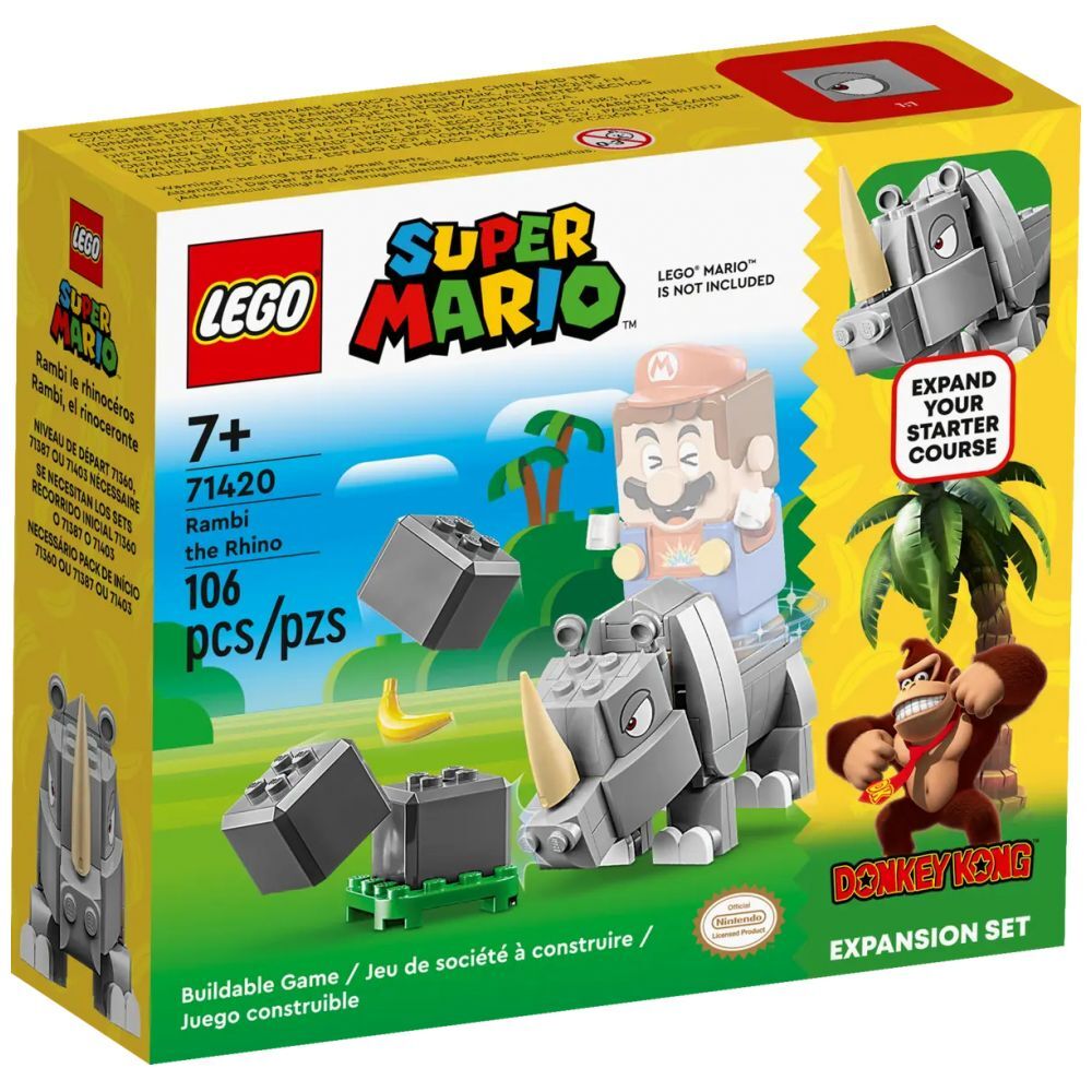 LEGO Super Mario Rambi das Rhino Erweiterungsset (71420) - im GOLDSTIEN.SHOP verfügbar mit Gratisversand ab Schweizer Lager! (5702017415727)