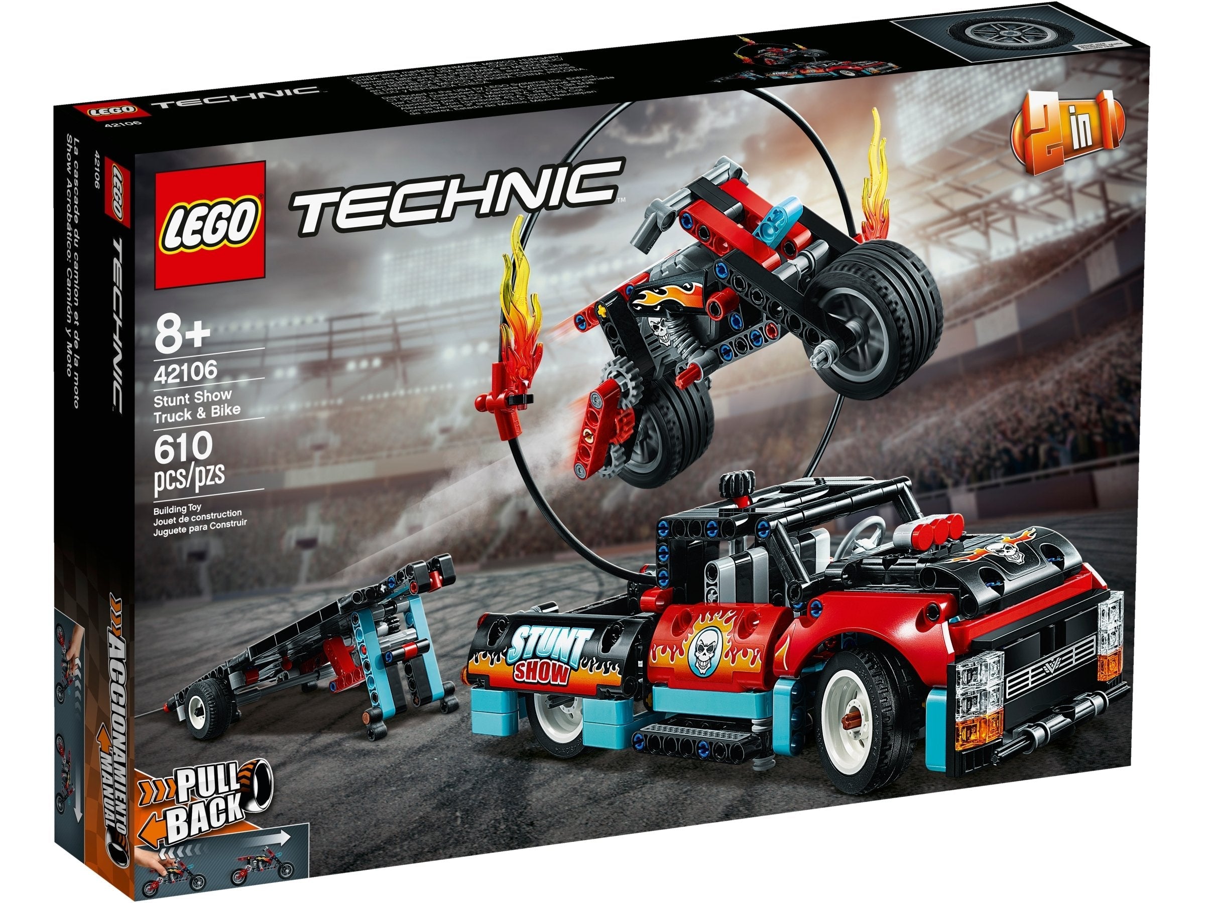 LEGO Technic Stunt-Show mit Truck und Motorrad (42106) - im GOLDSTIEN.SHOP verfügbar mit Gratisversand ab Schweizer Lager! (5702016616453)