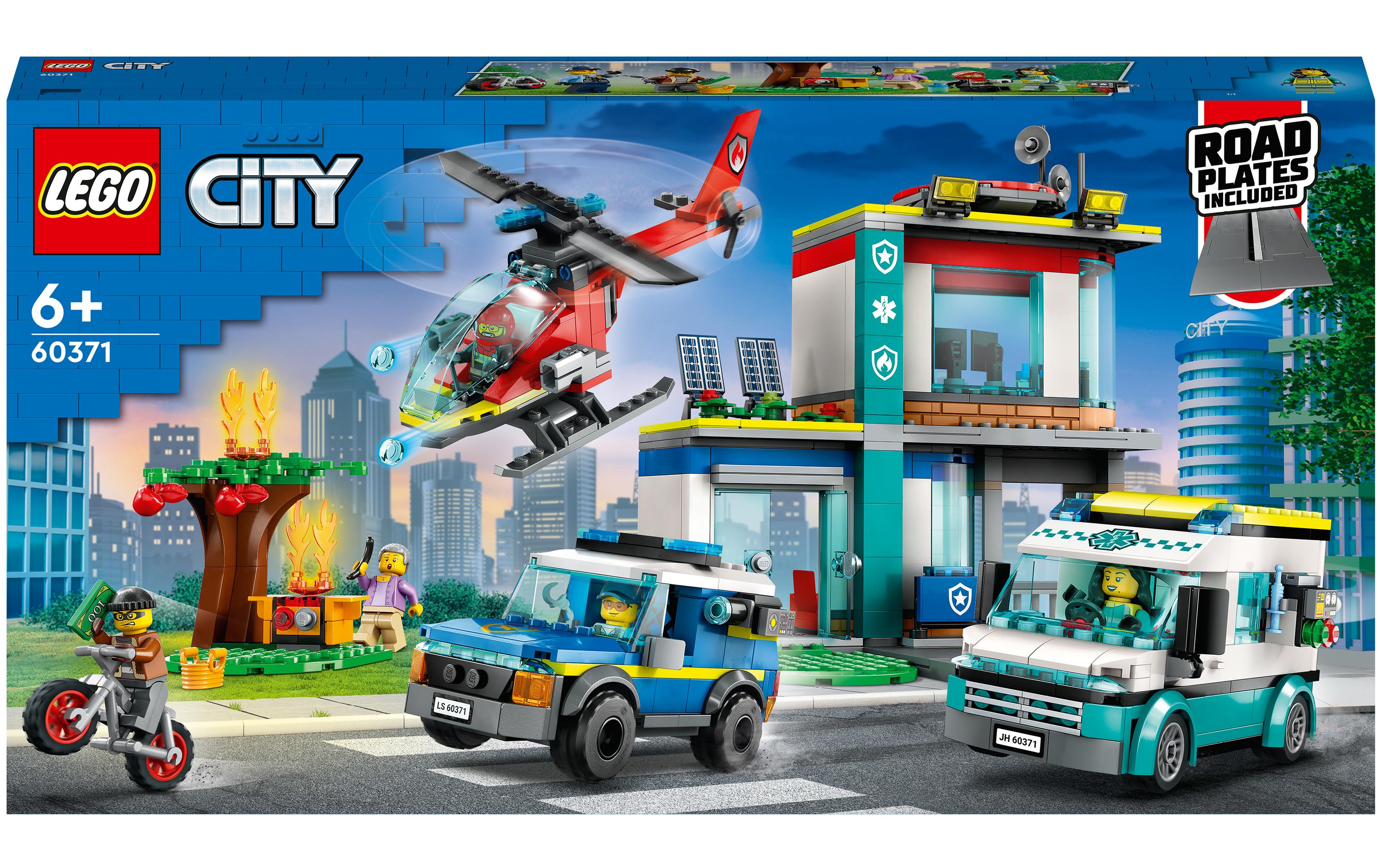 LEGO® City Hauptquartier der Rettungsfahrzeuge 60371 - im GOLDSTIEN.SHOP verfügbar mit Gratisversand ab Schweizer Lager! (5702017416311)