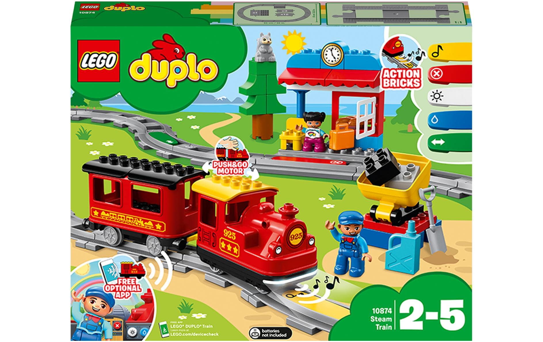 LEGO® DUPLO® Dampfeisenbahn 10874 - im GOLDSTIEN.SHOP verfügbar mit Gratisversand ab Schweizer Lager! (5702016117264)