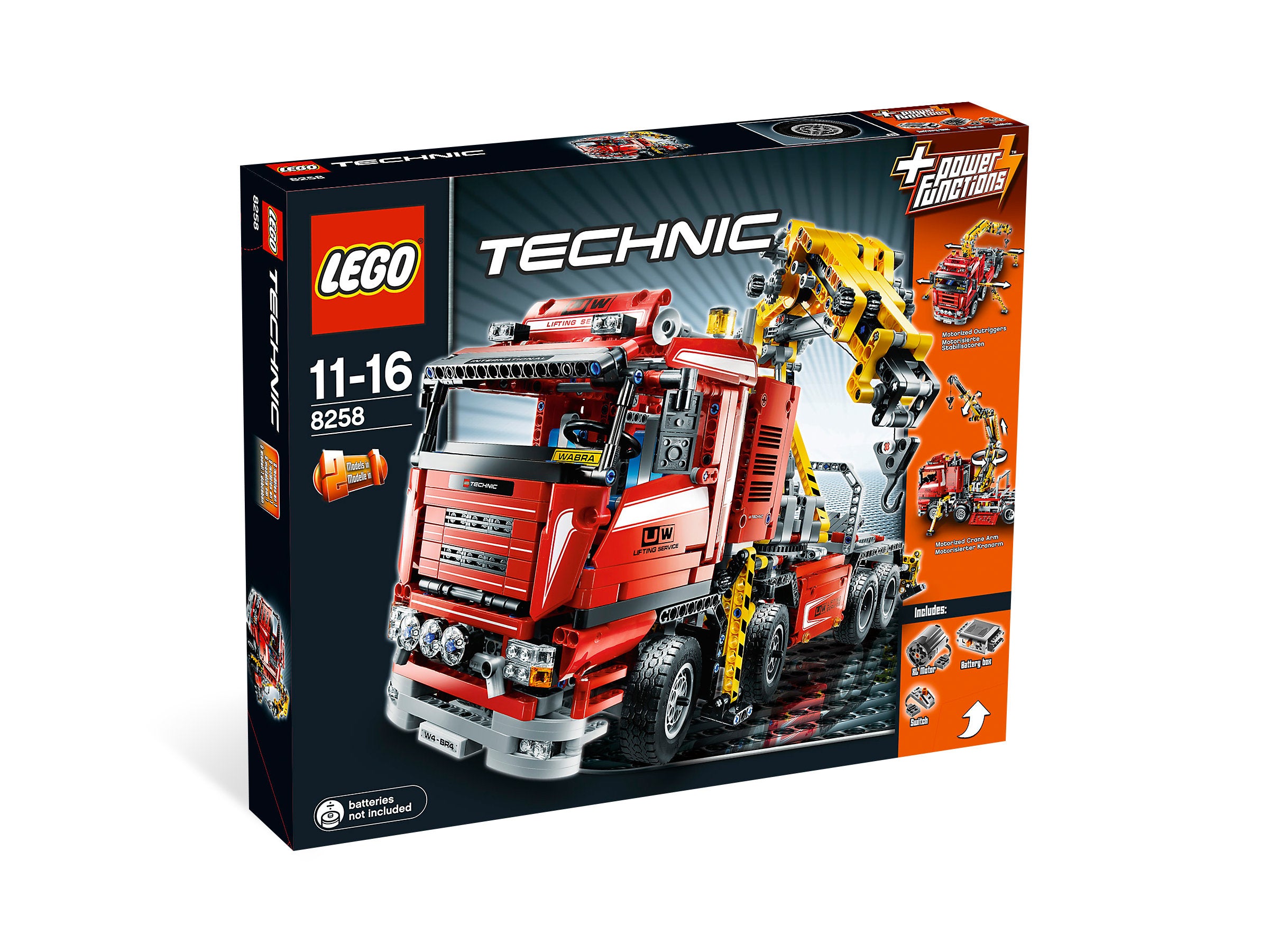 LEGO Technic Truck mit Power Schwenkkran (8258) - im GOLDSTIEN.SHOP verfügbar mit Gratisversand ab Schweizer Lager! (5702014532441)